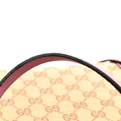 Gucci Monogram Heart Bit Charm Top Handle Tote Pink 11 of 12
