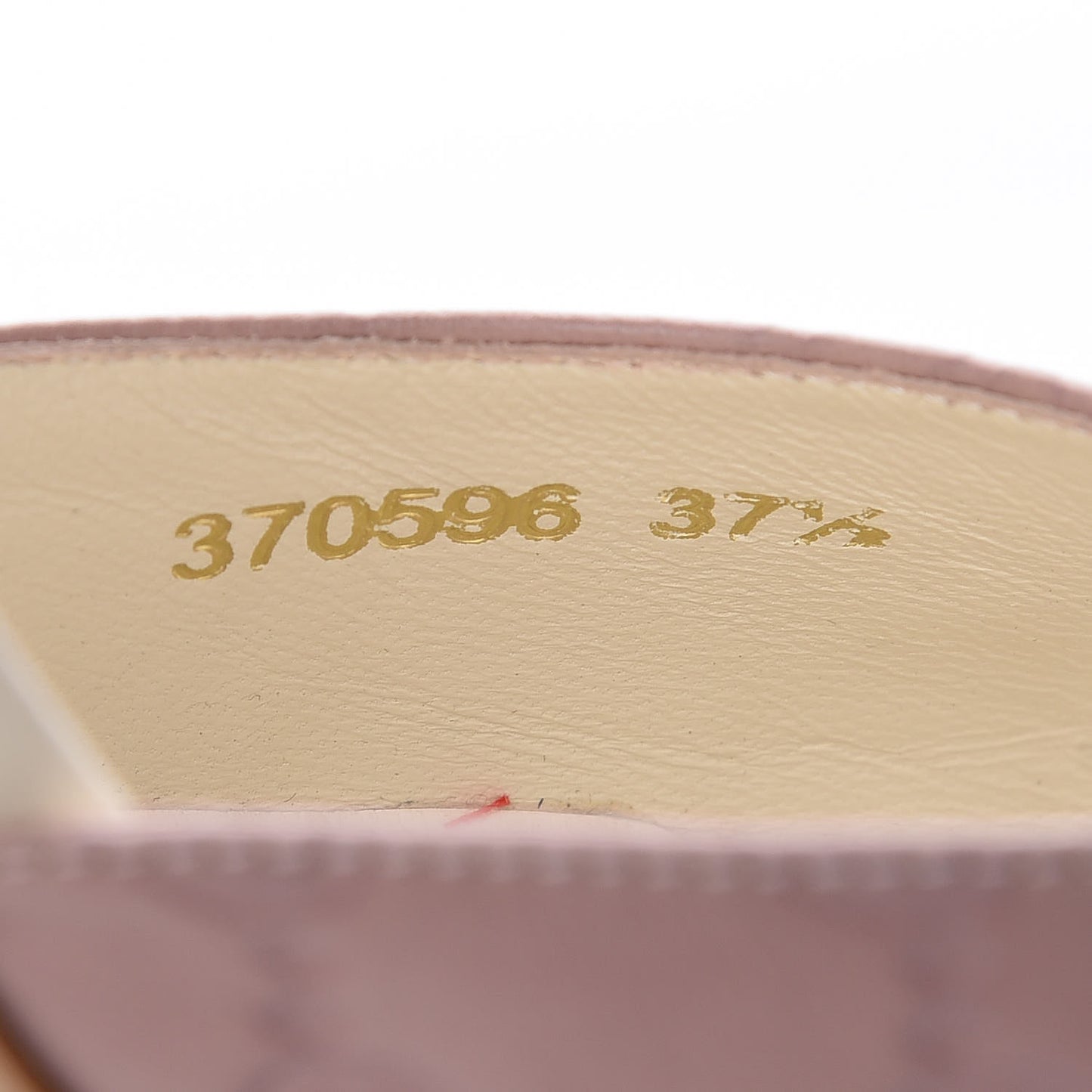 Guccissima Mid Heel Slides 37.5 Dusty Pink