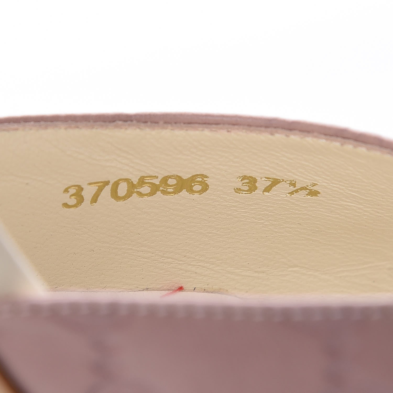 Gucci Guccissima Mid Heel Slides 37.5 Dusty Pink 10 of 13