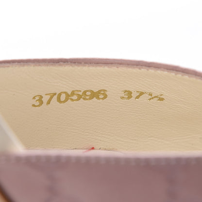 Gucci Guccissima Mid Heel Slides 37.5 Dusty Pink 10 of 13