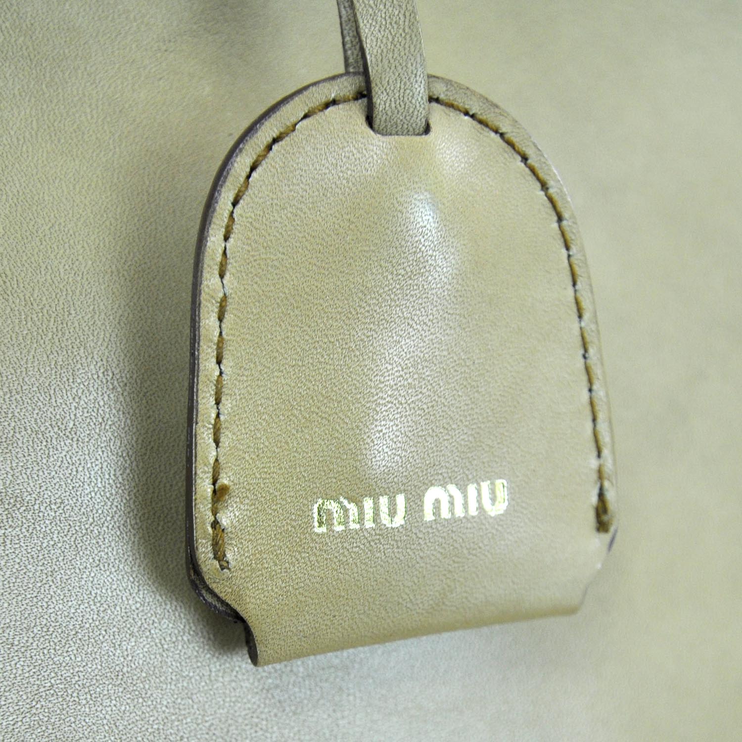 Miu Miu Leather Front Pocket Tote 6 of 11