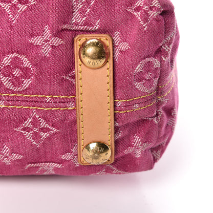 Louis Vuitton Denim Baggy GM Fuchsia 15 of 22