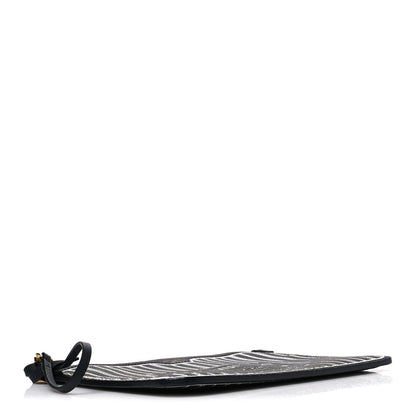 Louis Vuitton Calfskin Neverfull Inside Out MM Pochette Black 4 of 6