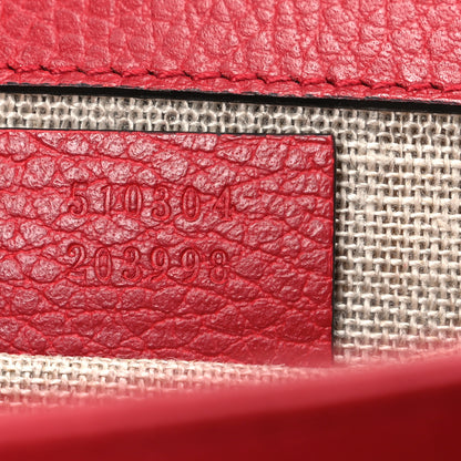 Gucci Dollar Calfskin Small Interlocking G Shoulder Bag Red 6 of 10