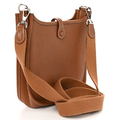 Hermes Taurillon Clemence Evelyne TPM Gold 3 of 12