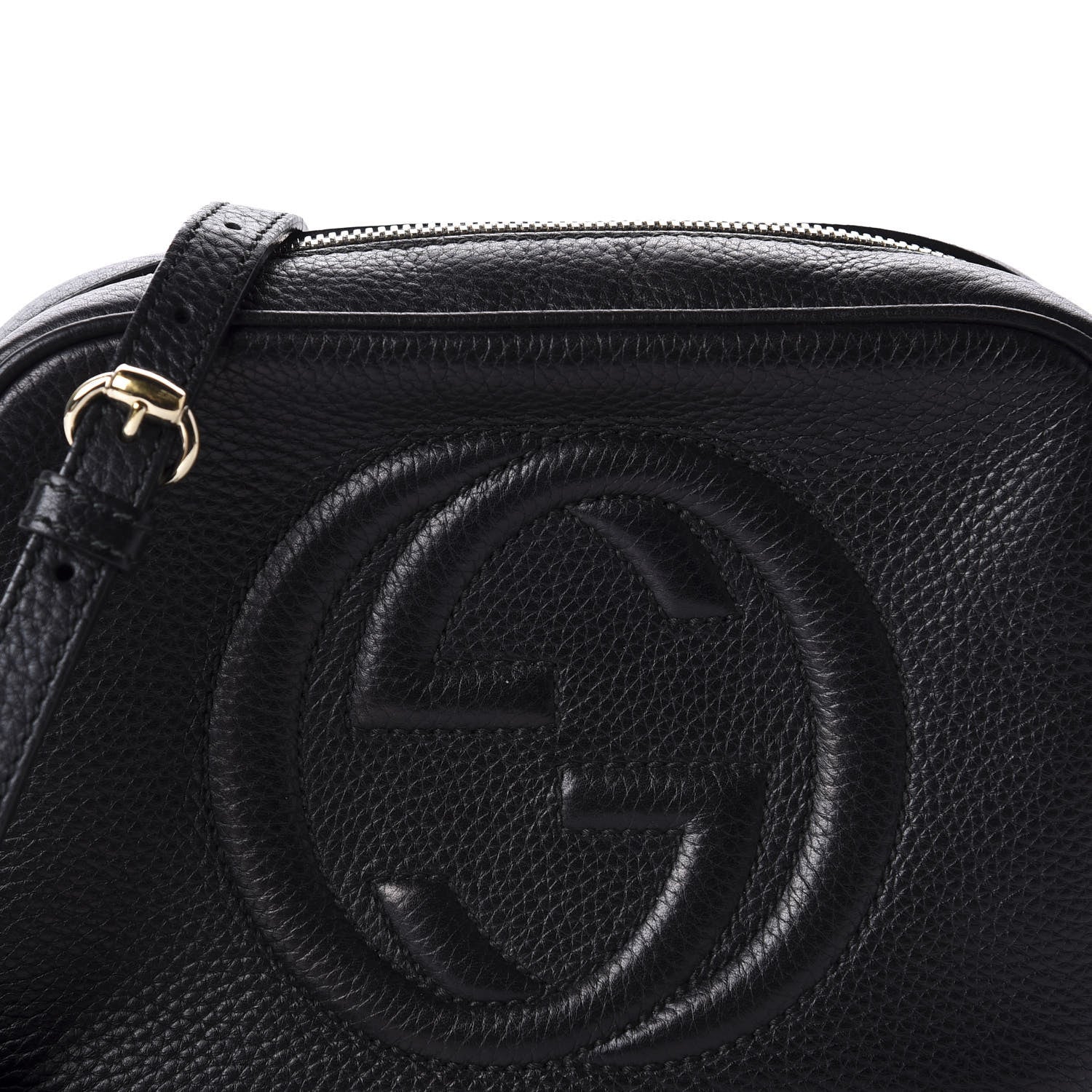 Gucci Pebbled Calfskin Small Soho Disco Bag Black 10 of 11
