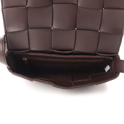 Bottega Veneta Lambskin Maxi Intrecciato Cassette Crossbody Bag Oxblod 5 of 11