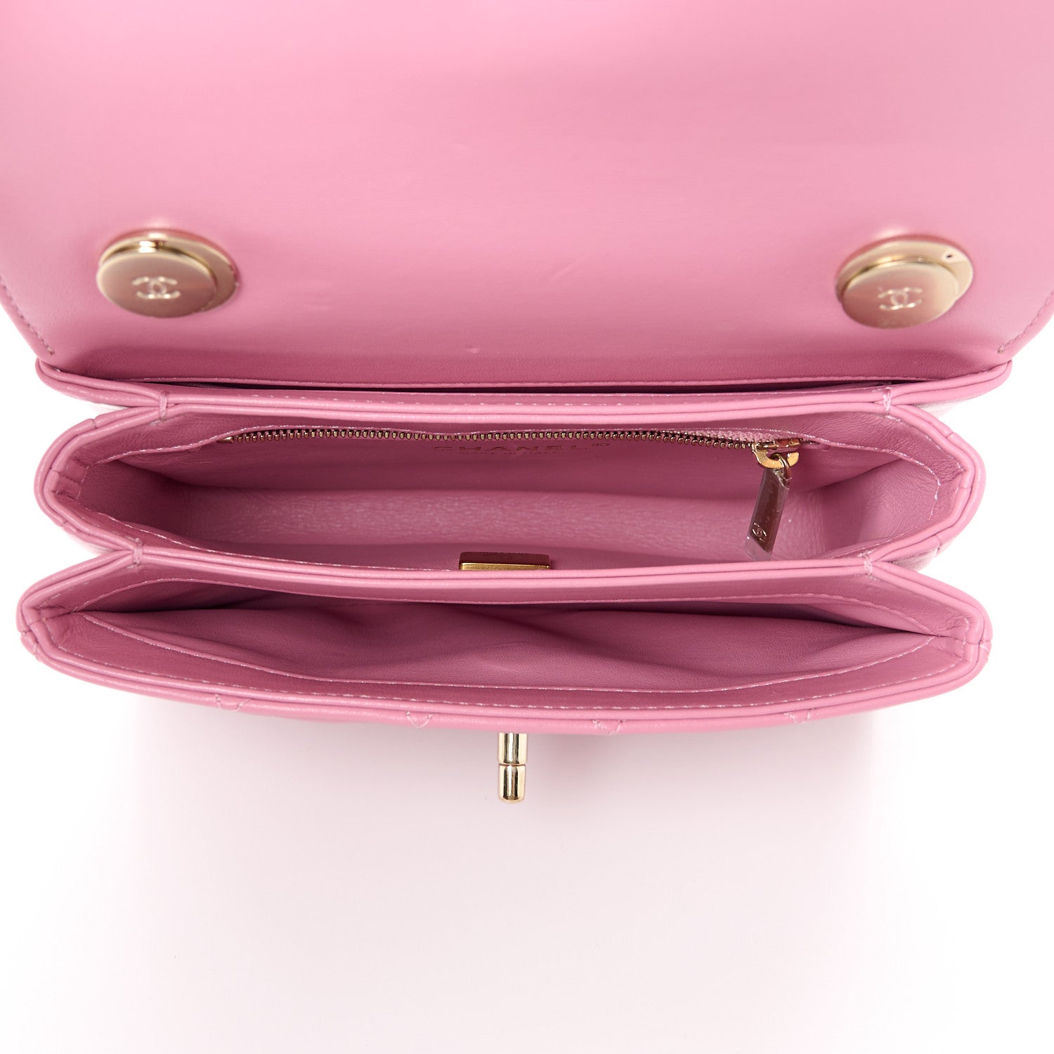 Chanel Lambskin Quilted Small Trendy CC Flap Dual Handle Bag Pink 5 of 14