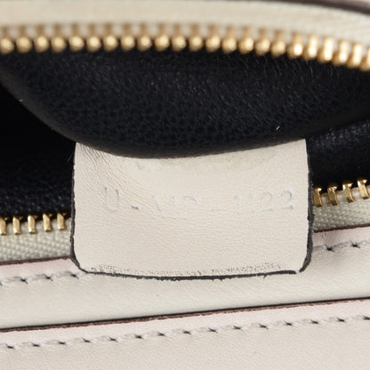 Celine Calfskin Suede Whipsnake Medium Trapeze Black White 7 of 8