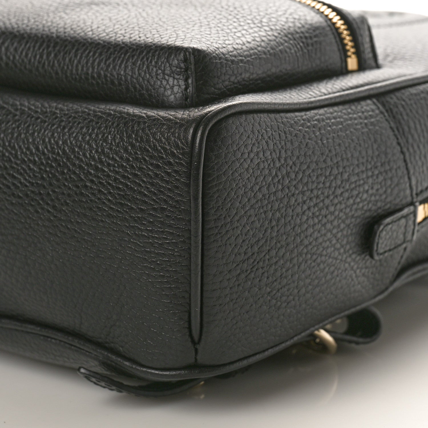 Gucci Pebbled Calfskin Soho Chain Backpack Black 10 of 10
