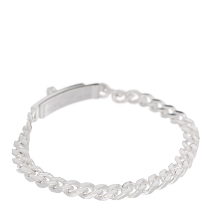 Hermes Sterling Silver TPM Kelly Gourmette Bracelet LG 2 of 4