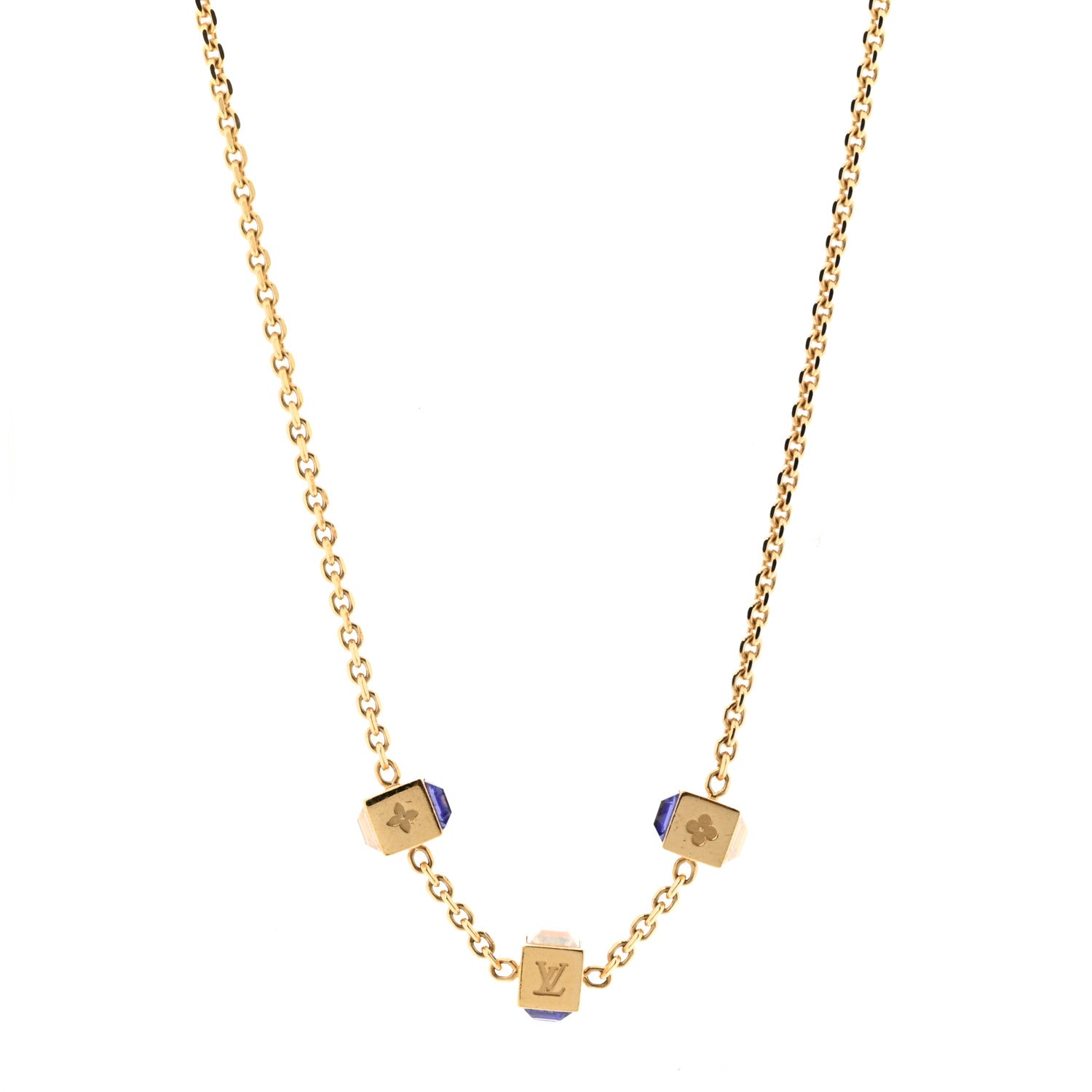 Louis Vuitton Swarovski Gamble Short Necklace Azur 1 of 6