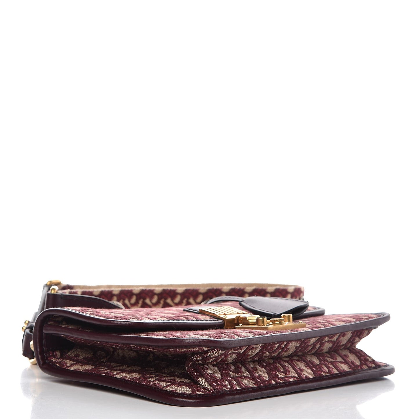 Oblique DiorAddict Flap Bag Burgundy