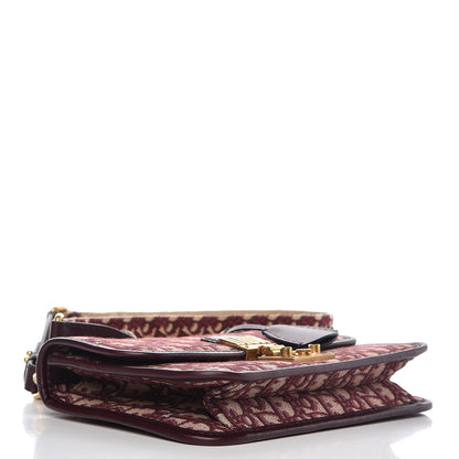 Christian Dior Oblique DiorAddict Flap Bag Burgundy 4 of 9