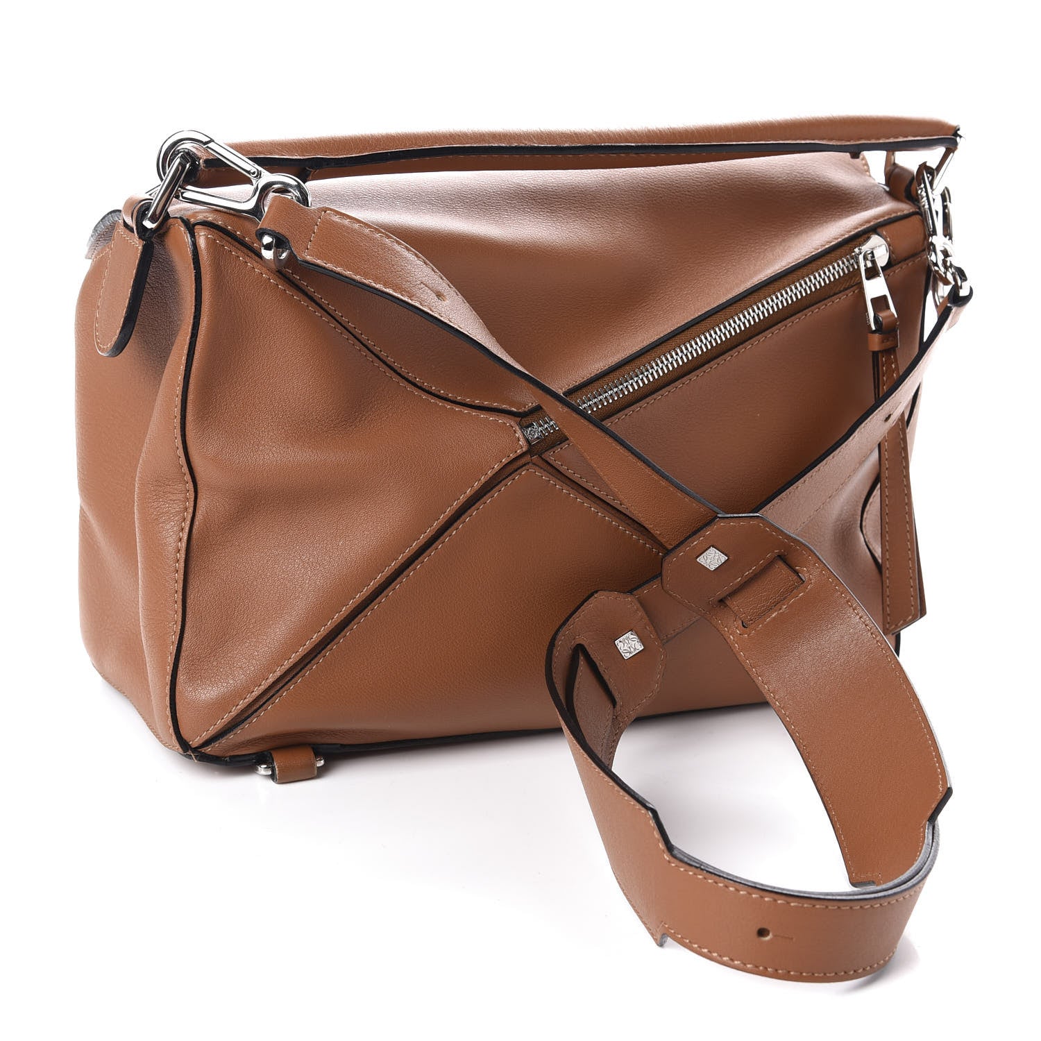 Loewe Calfskin Medium Puzzle Bag Tan 3 of 10