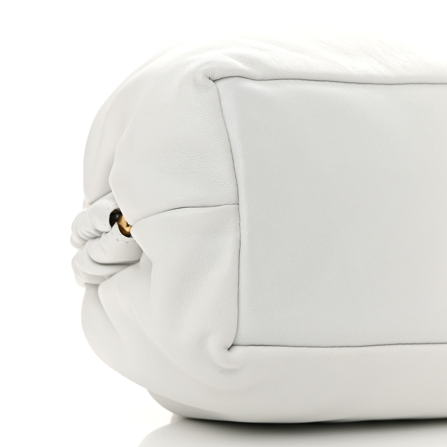Mansur Gavriel Lambskin Cloud Clutch White 6 of 8