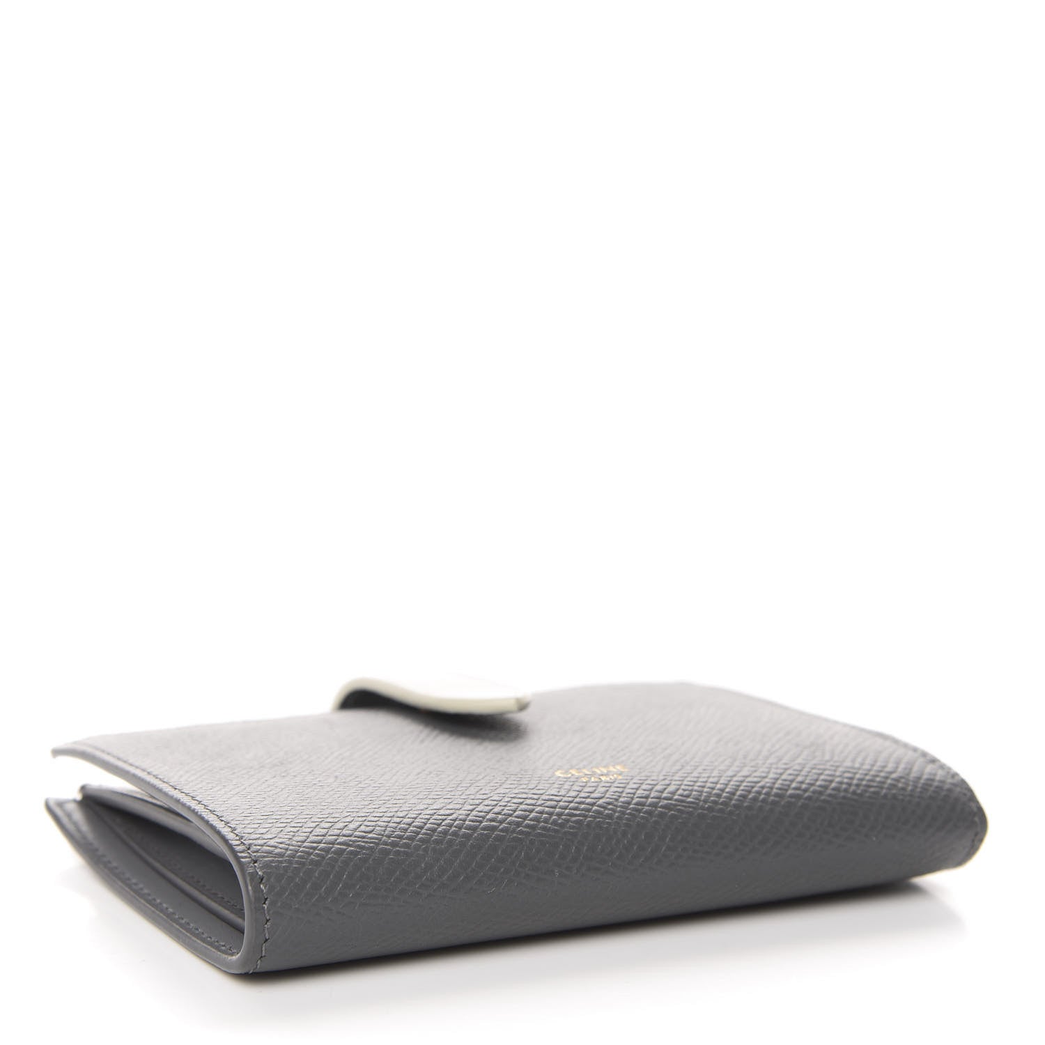 Celine Grained Calfskin Medium Multifunction Strap Wallet Grey 4 of 9