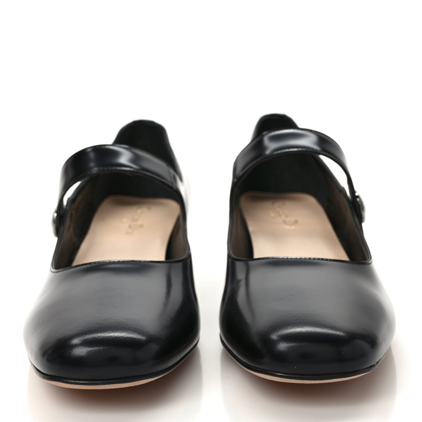 Brushed Calfskin Uniform 30mm Pumps 40.5 Black