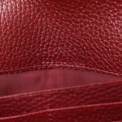 Gucci Pebbled Calfskin Jackie 1961 Chain Wallet Burgundy 7 of 10