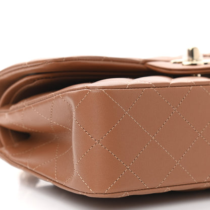Chanel Lambskin Quilted Small Double Flap Brown 9 of 11