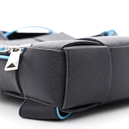 Bottega Veneta Grained Calfskin Intreccio Mini Cassette Sling Bag Deep Blue Pool 8 of 9