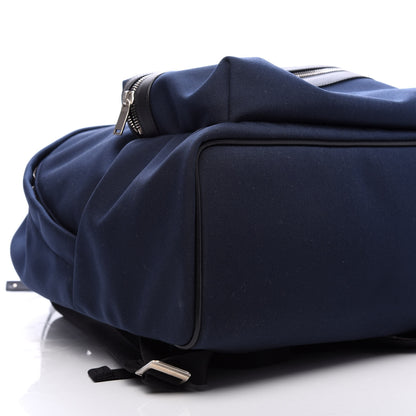 Saint Laurent Canvas City Backpack Navy 5 of 9