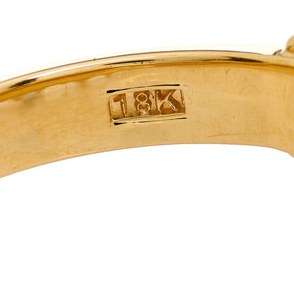 Suzanne Kalan 18K Yellow Gold Sapphire Half Band Ring 53 6.5 4 of 6