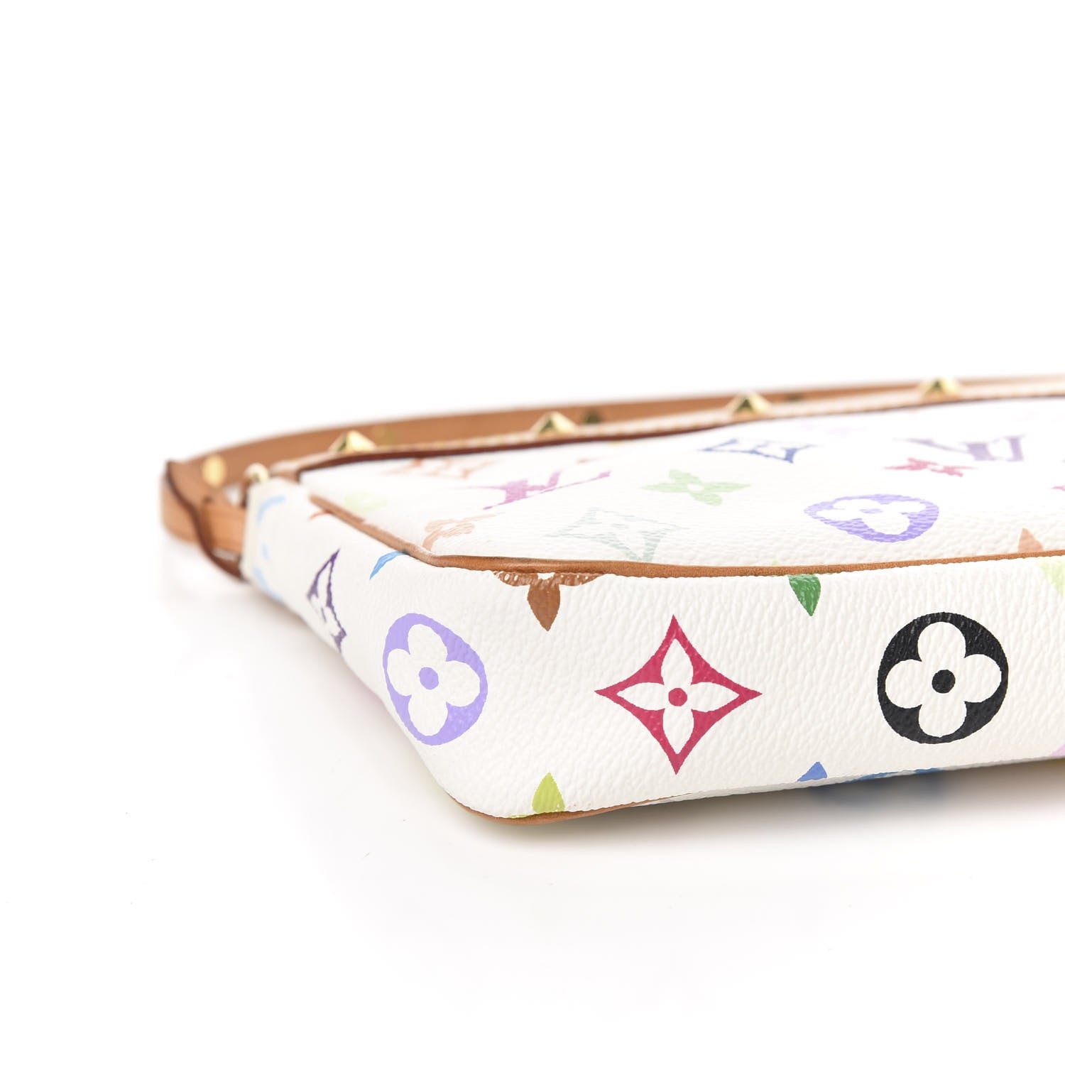 Louis Vuitton Monogram Multicolor Pochette Accessories White 7 of 9