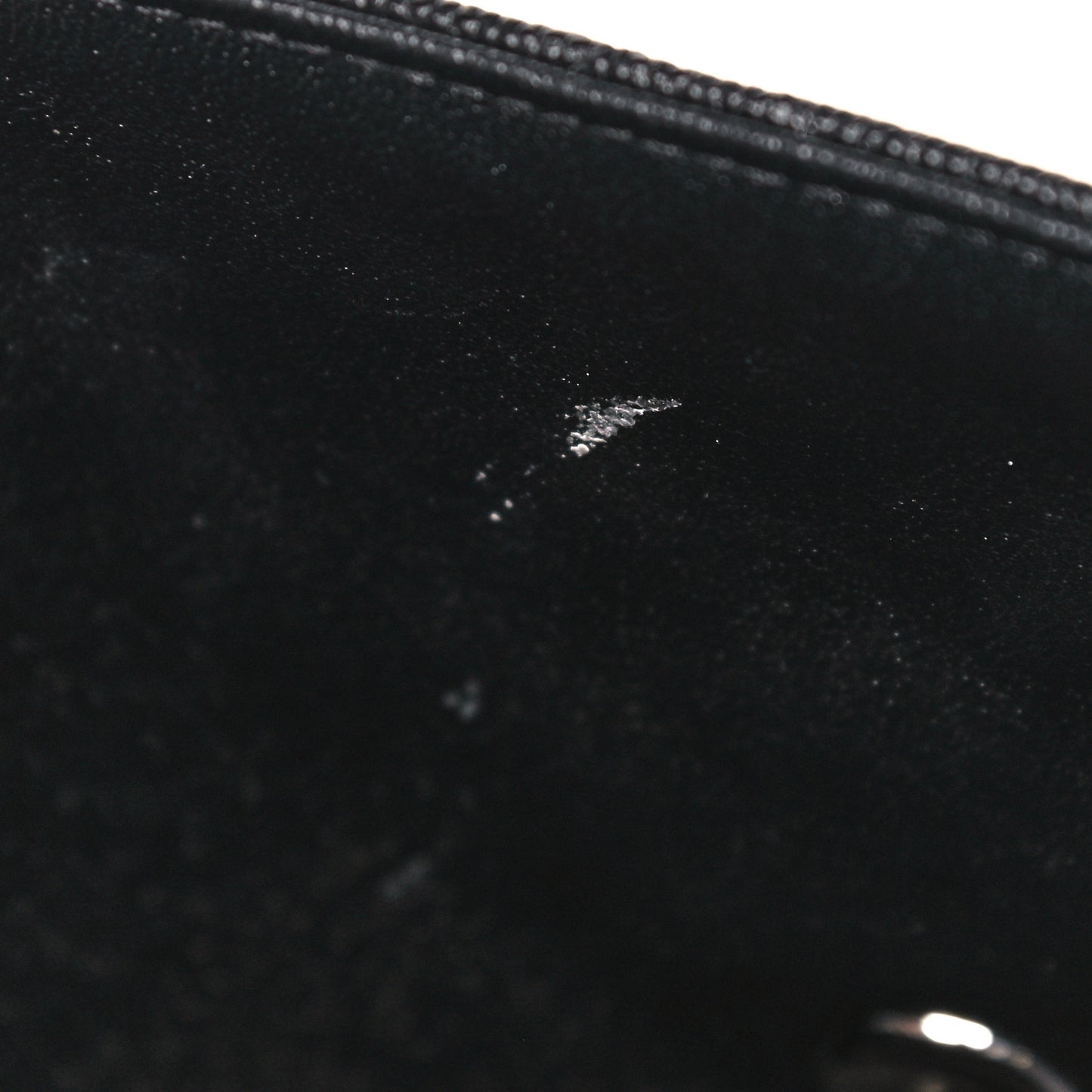 Caviar Quilted Flap Clutch Black