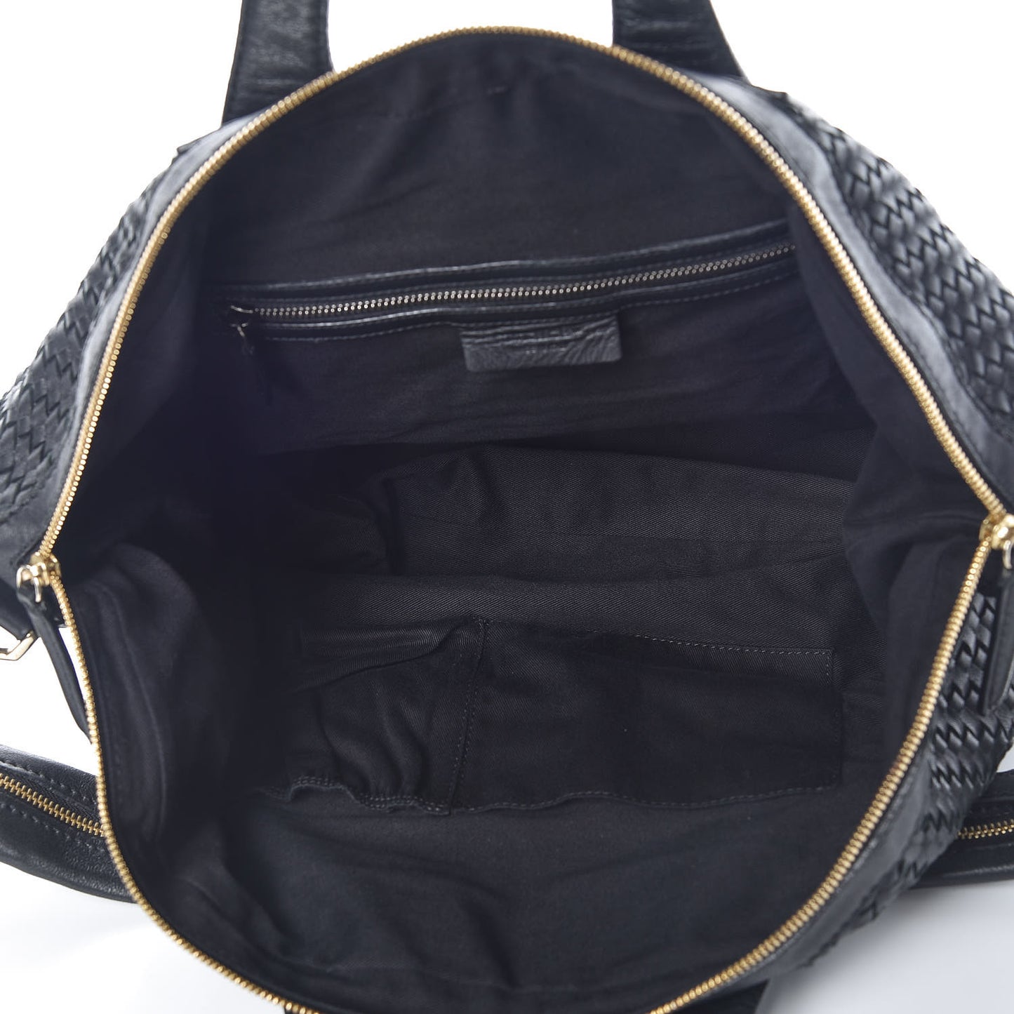 Lambskin Woven Medium Nightingale Black