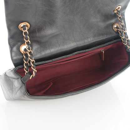 Chanel Aged Calfskin Quilted Medium Pondichery Flap Black 5 of 7