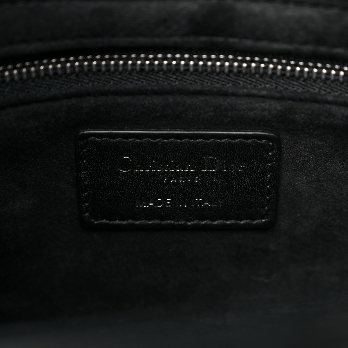 Lambskin Cannage Medium Lady Dior Black