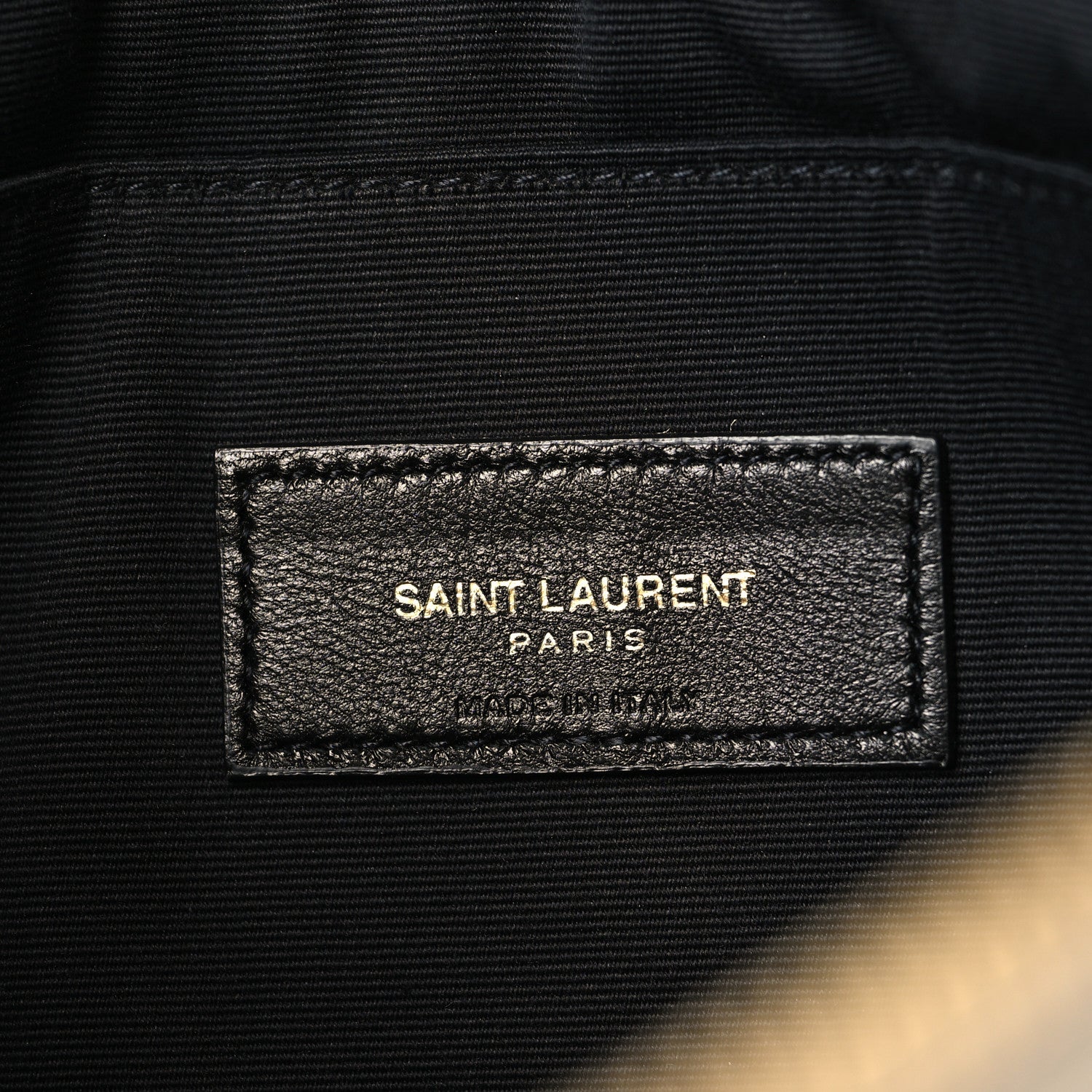 Saint Laurent Calfskin Crocodile Embossed Tablet Pouch Crema Soft 6 of 7