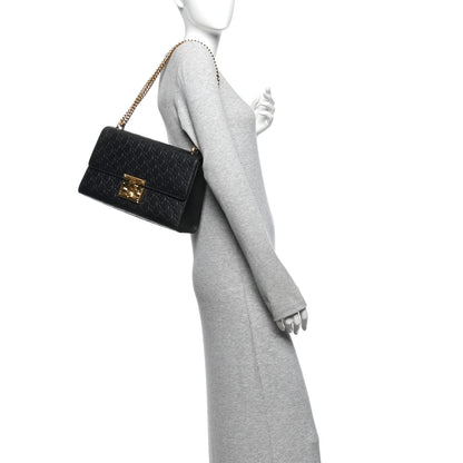 Gucci Guccissima Medium Padlock Shoulder Bag Black 2 of 13