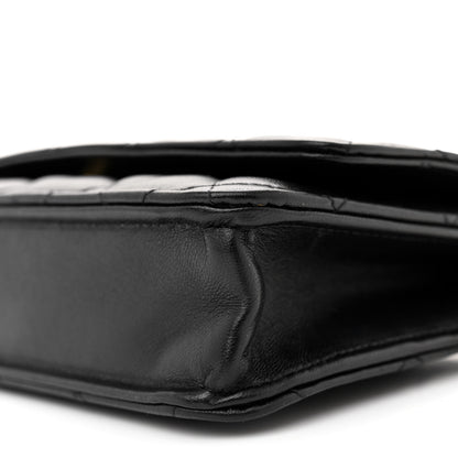 Chanel Lambskin Quilted Wallet On Chain WOC Black 11 of 13