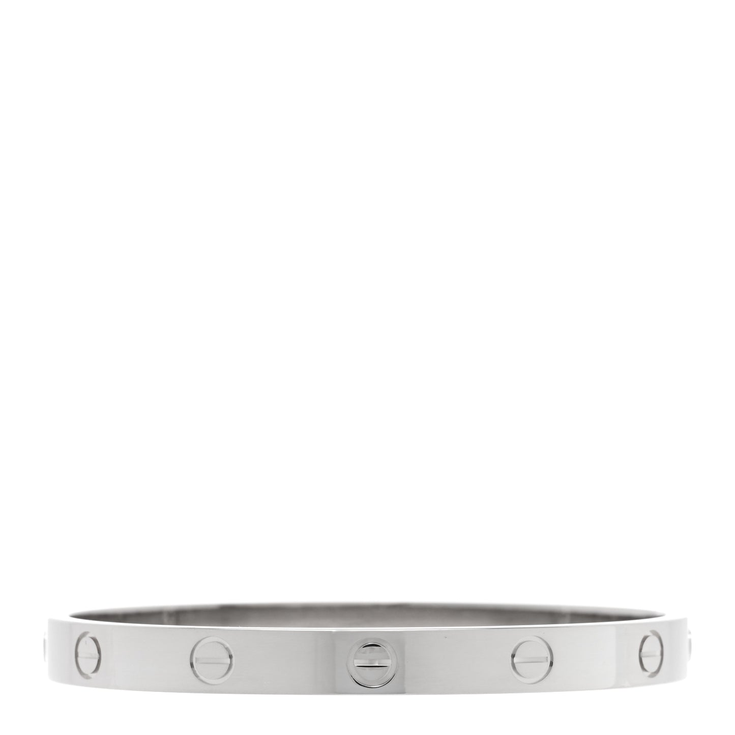 18K White Gold LOVE Bracelet 17
