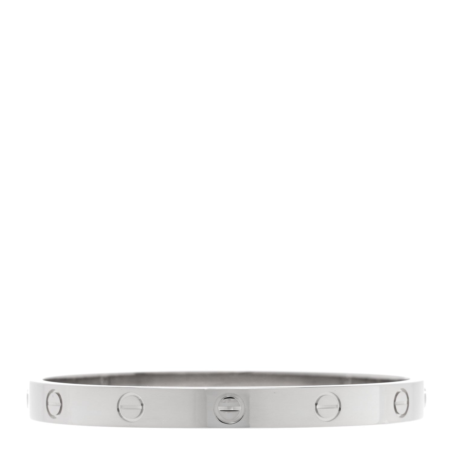 Cartier 18K White Gold LOVE Bracelet 17 1 of 7