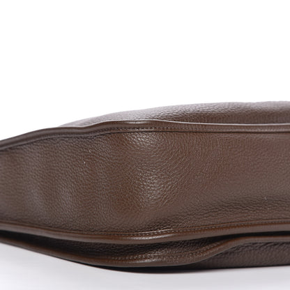 Hermes Taurillon Clemence Evelyne III GM Chocolate 6 of 10