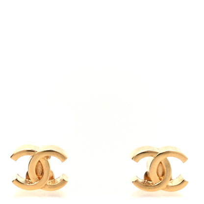 Chanel Metal CC Mini Stud Earrings Gold 1 of 5