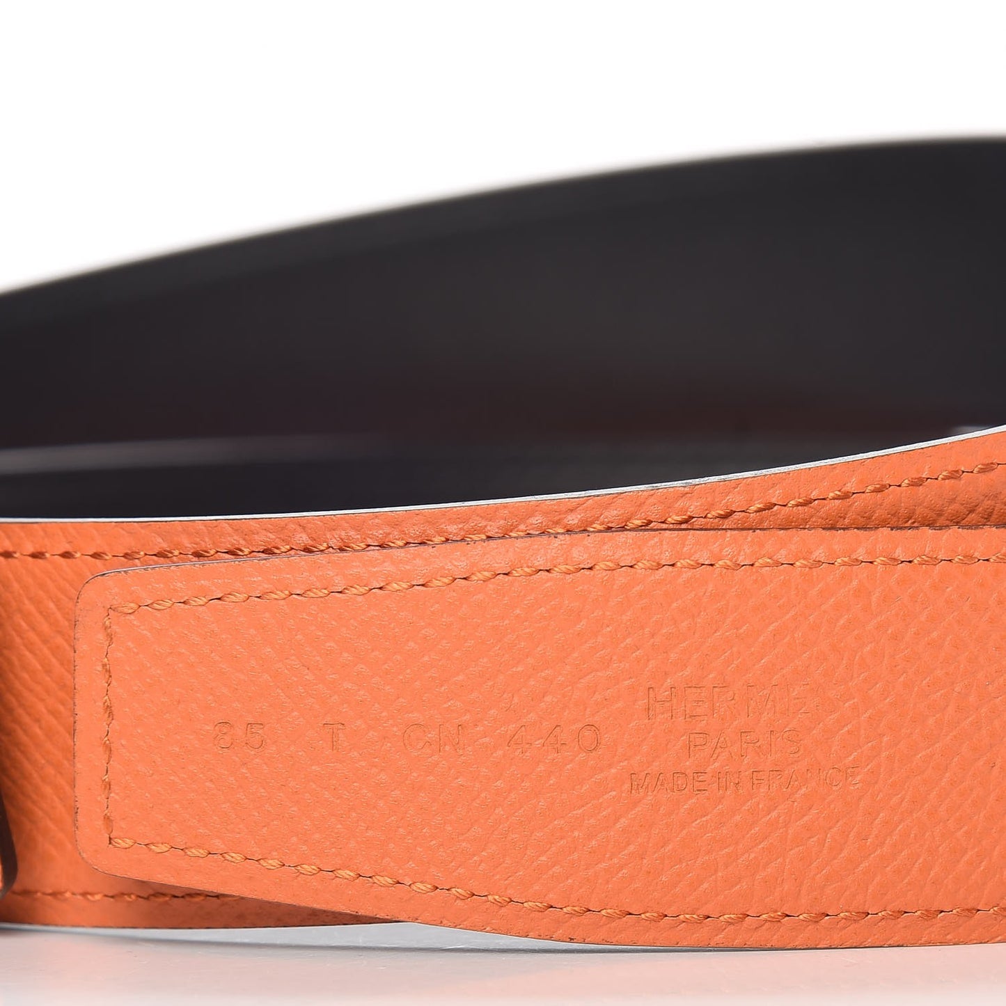 Swift Epsom 32mm Belt Strap 85 Black Orange