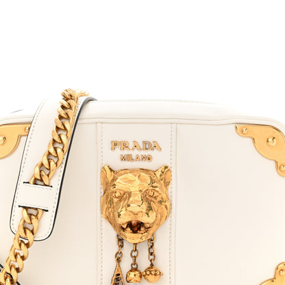 Prada City Calf Tiger Head Cahier Crossbody Talco 7 of 11