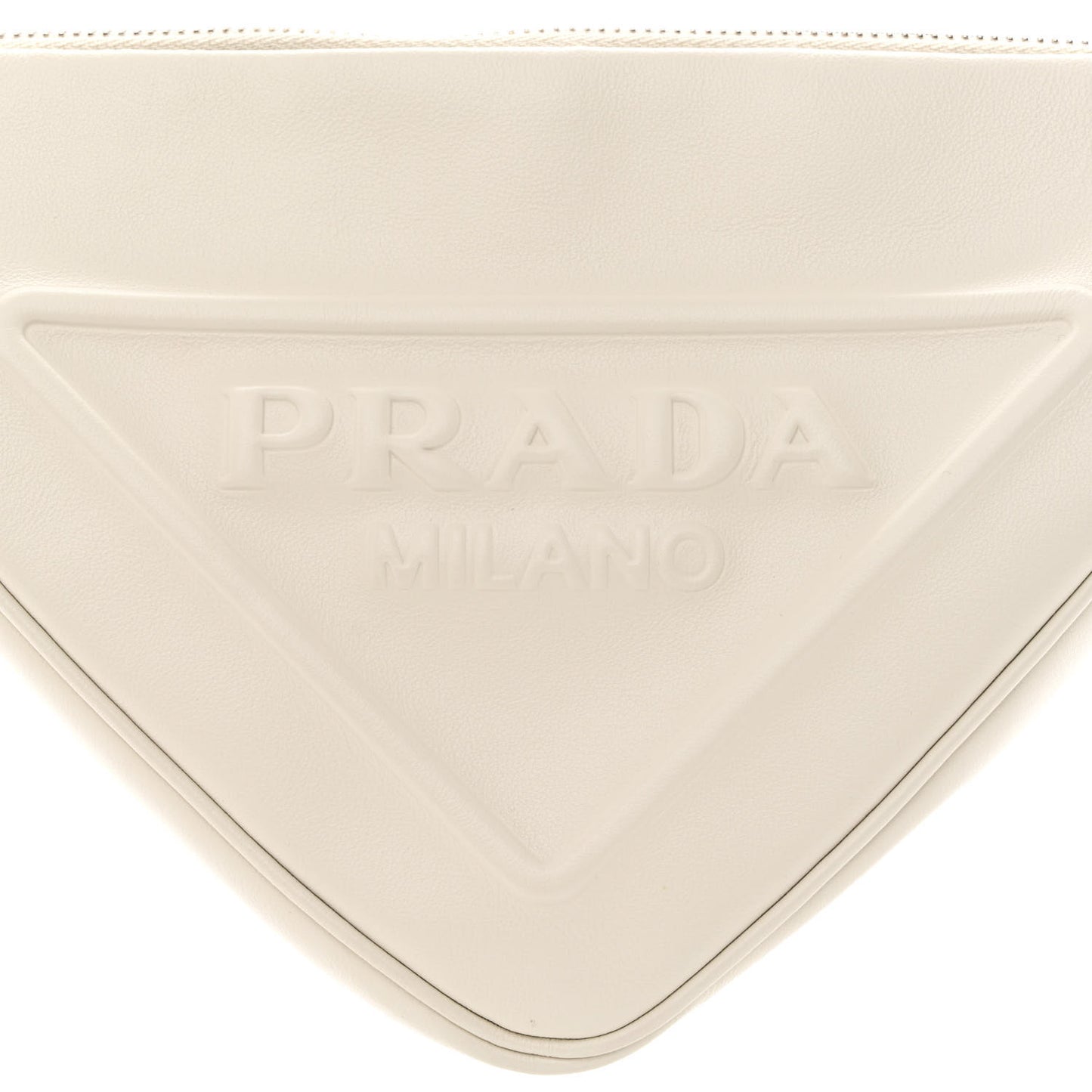 Grace Lux Triangle Shoulder Bag White