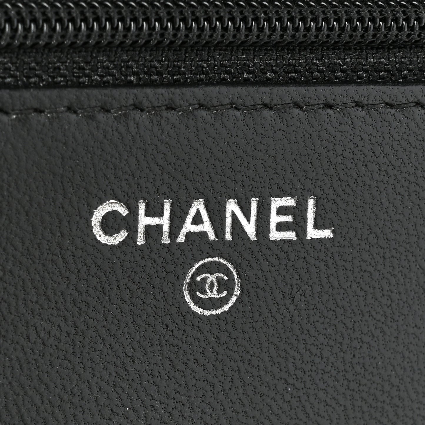 Lambskin Quilted Wallet On Chain WOC Black