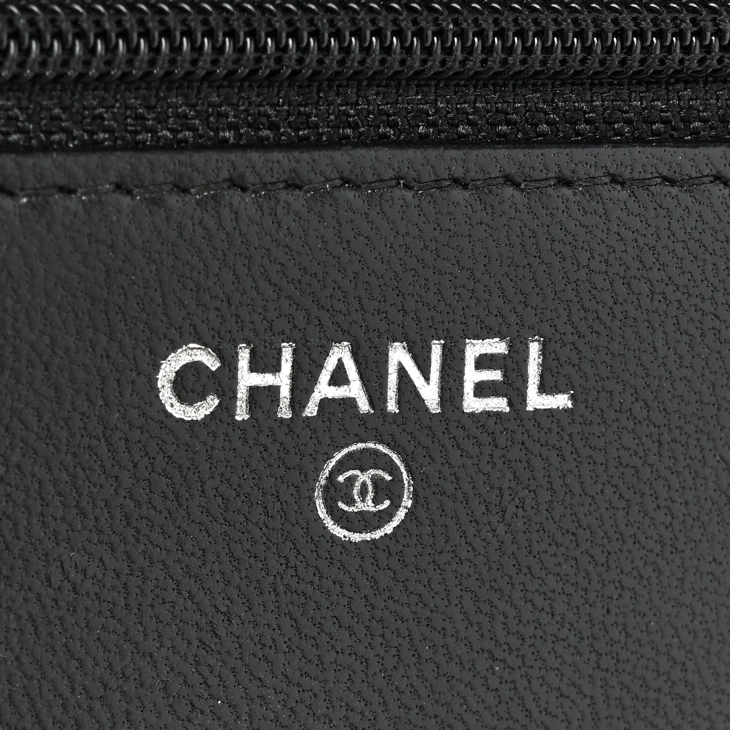 Chanel Lambskin Quilted Wallet On Chain WOC Black 7 of 16