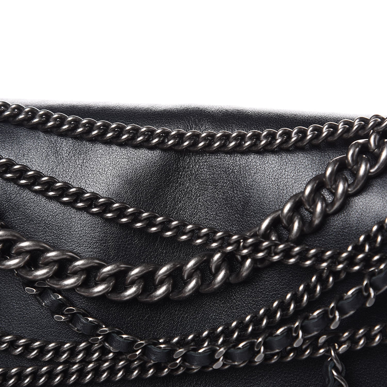 Chanel Calfskin Enchained Medium Boy Flap Black 10 of 16