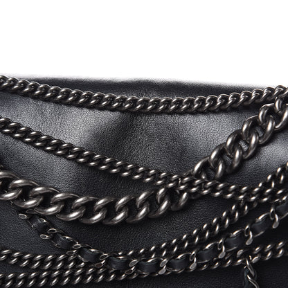 Chanel Calfskin Enchained Medium Boy Flap Black 10 of 16