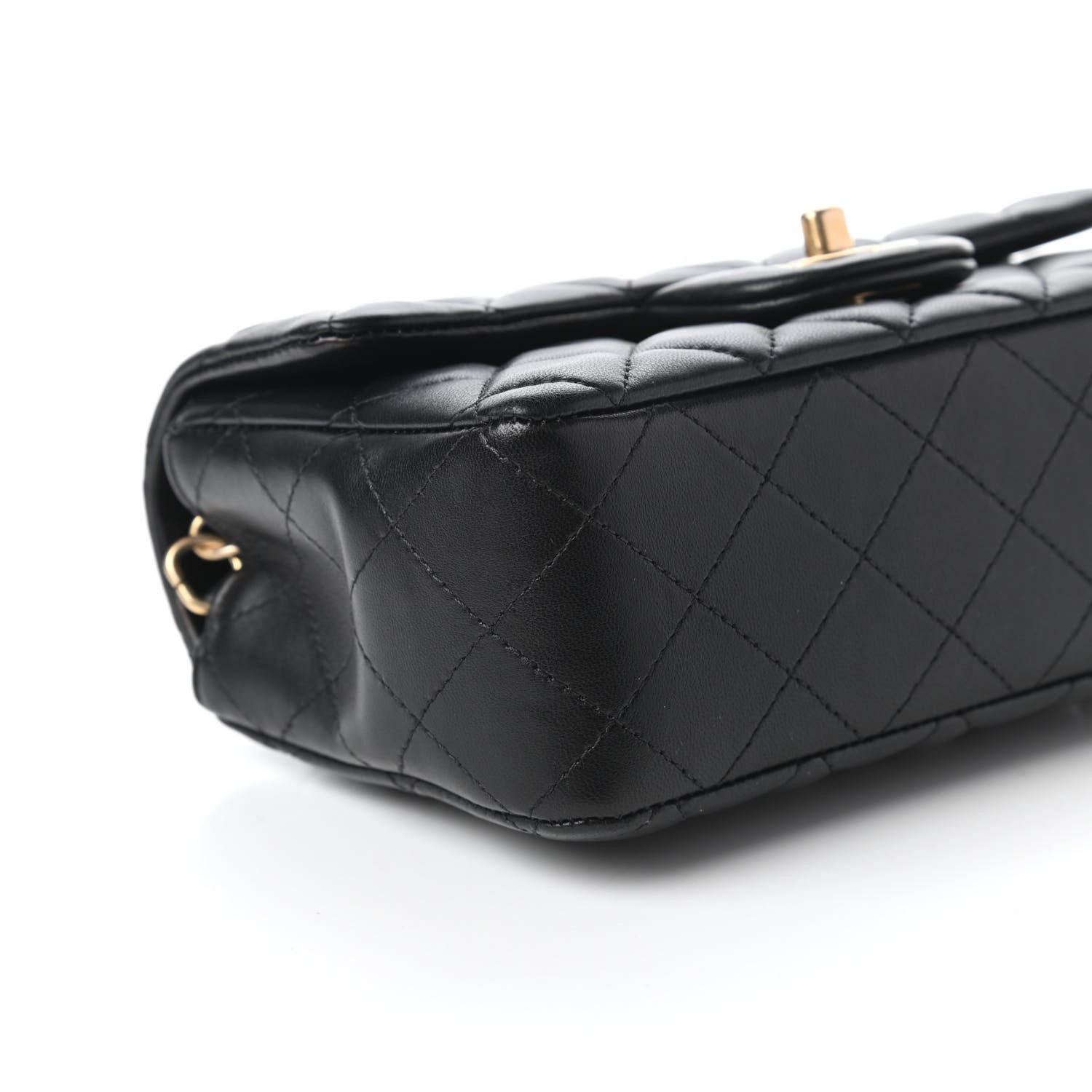 Chanel Lambskin Quilted Mini Rectangular Flap Black 6 of 12