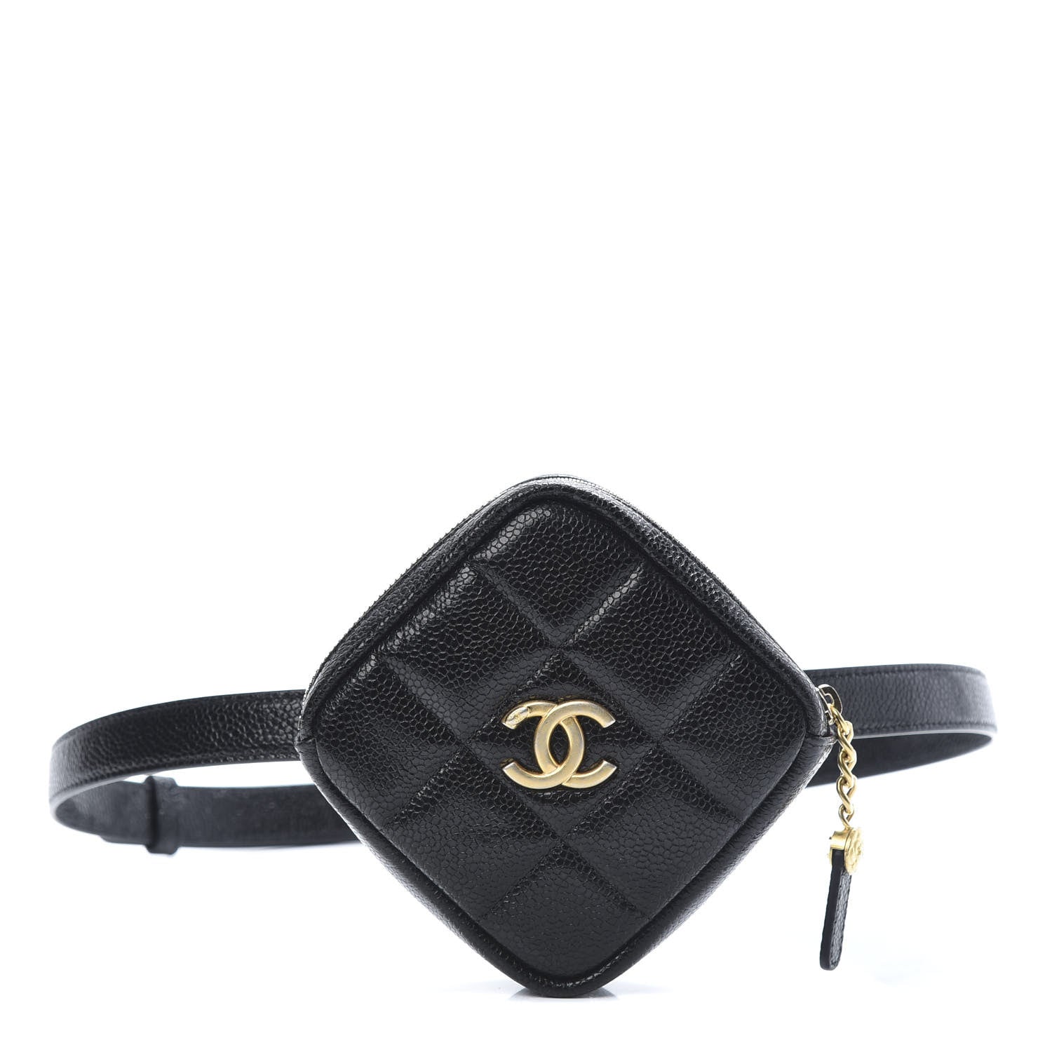 Chanel Caviar Quilted Coin Purse Belt Bag Black 1 of 10