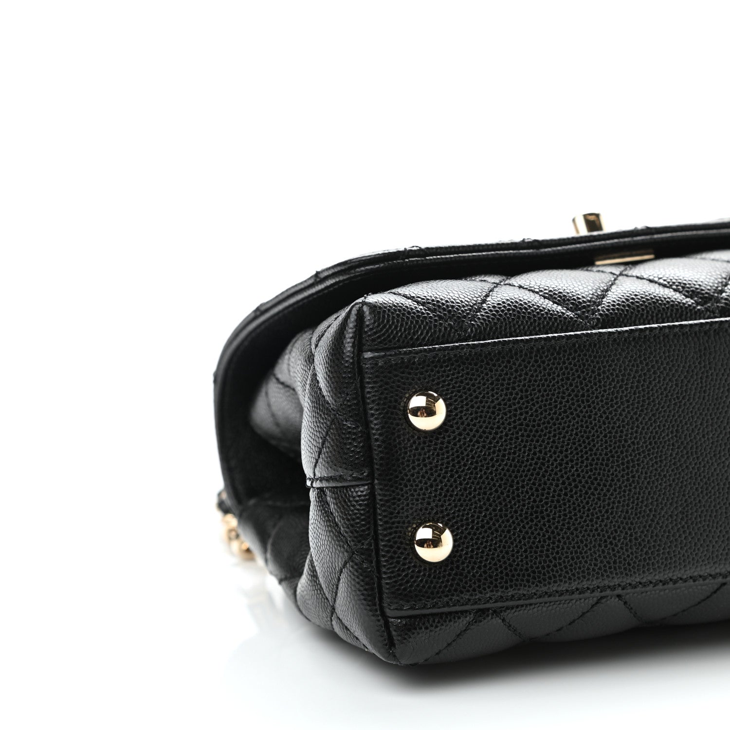 Chanel Caviar Quilted Extra Mini Coco Handle Flap Black 8 of 9