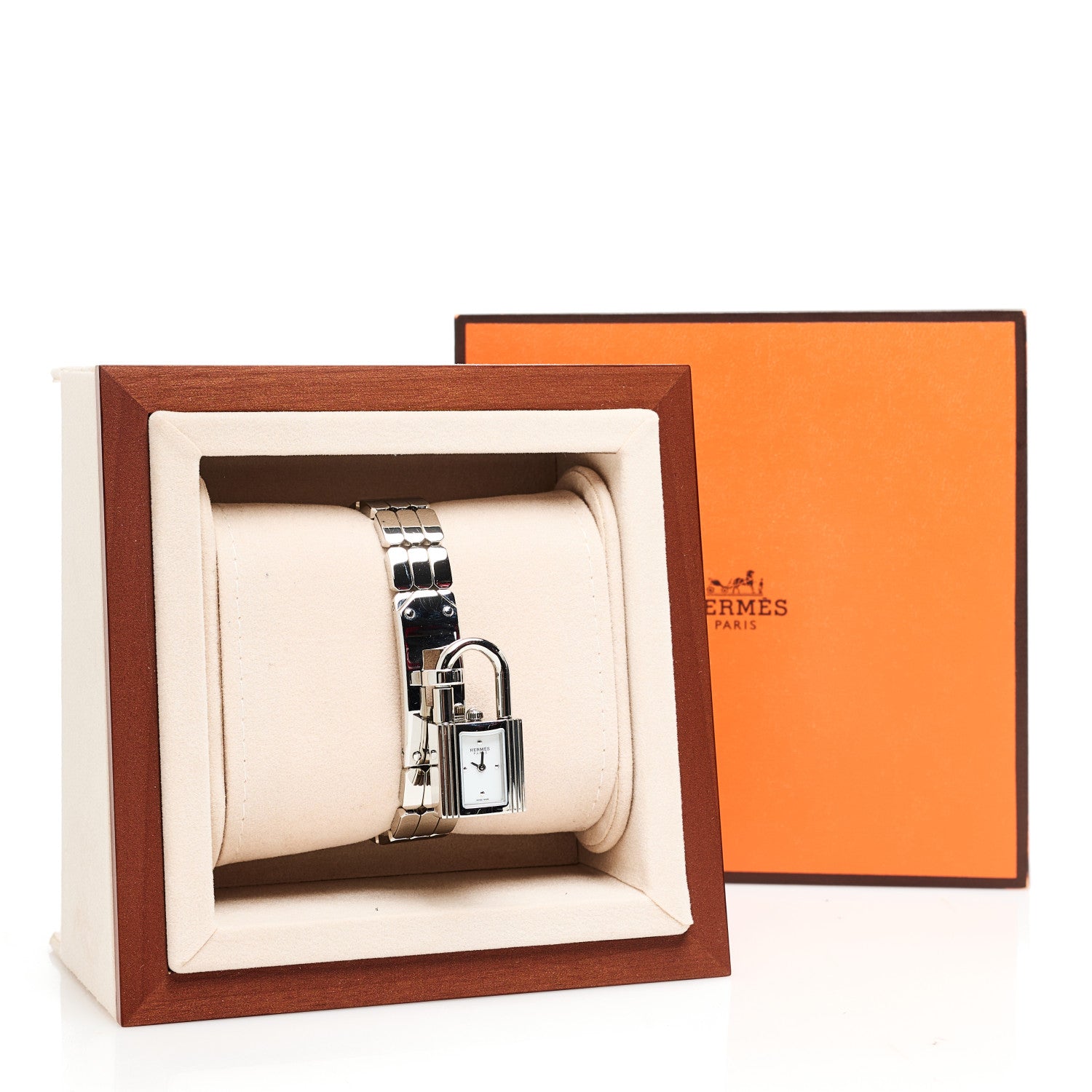 【入手困難】HERMES 純正 SS 時計ブレス メンズ レディース Hermes Stainless Steel 16mm Kelly Quartz Watch 1834493 – FASHIONPHILE